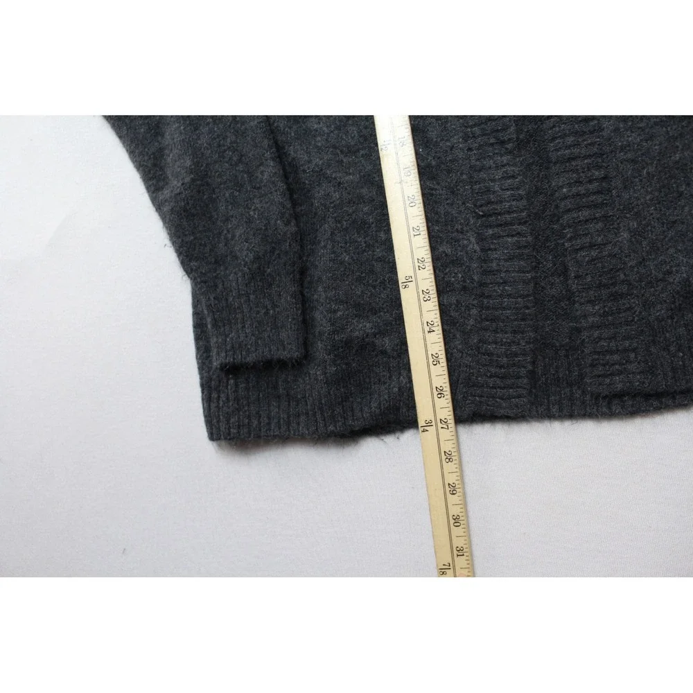 H&M Cardigan Women Small Gray Excellent Open Front Ribbed Knit L.O.G.G. Sweater